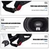German Style Bluetooth Motorcycle Half Helmet Scooter Open Face Helmet DOT Approved Built-in Speaker Headset Microphone with Retractable Visor, with Adjustable Quick Release Buckle view 3