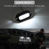 Justech 2PCS 4LED License Plate Lights, 12V 24V Black Tag Lamp view 4