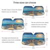 Car Windshield Sunshade, Watercolor Turtle Sun Foldable Auto Window Sunshade, Blocks UV Rays Sun Visor Protector (53" x 23.5") view 3