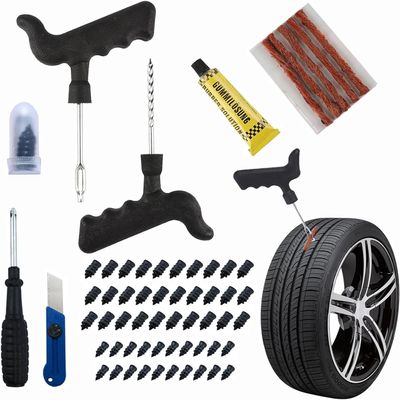 Bntyok Tire Repair Nail Vacuum Tire Repair Kits Tire Screws Plug Fast Tool Self-Service Suitable for Car Motorcycle Jeep Tire Puncture Repair (50Pcs)