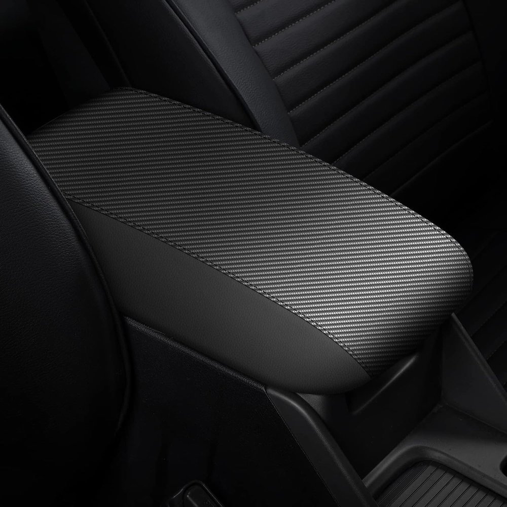AOMSAZTO Armrest Covers for 2020-2024 Toyota Corolla Carbon Fiber