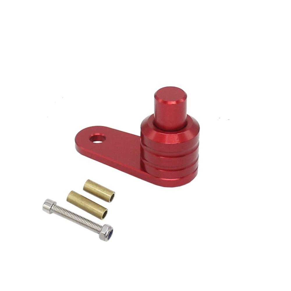 Motorcycle Parking Brake Switch, Motorcycle Brake Lever Lock Parking Brake Switch Aluminum Alloy Replacement for NMAX 125 155 Xmax 125 250 300 400 NSS (Red)