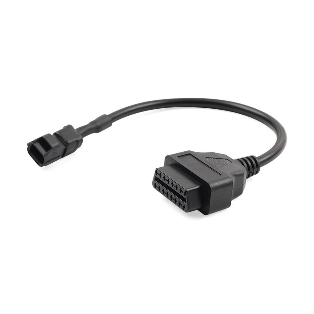 Bacar 3 Pin To 16Pin Diagnostic Cable OBD2 Scanner Adapter Connector Plastic Black for KYMCO EFI Motorcycle Motorbike