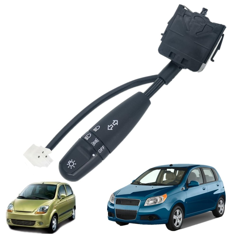 Turn Signal Combination Switch Compatible with Chevrolet Aveo Aveo5 Matiz Optra; Compatible with Pontiac G3 Matiz Wave 96540683