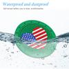 AUCELI 2PCS American Flag Car Cup Holder Coasters, Green view 3