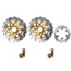 Floating Front Rear Brake Discs Rotors w/Mounting Bolts Screws for Yamaha SRX400 1991, YZF750R YZF750 SP 1993-1997, Motorcycle Replacement Accessories Parts view 1