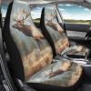 Allhaitong Stylish 3D Printed Car Seat Covers for Front Seats Durable Easy to Install 2-Piece Set Elk Print view 4