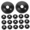GARVALON 20pcs Robust Rv Side Curtain Cap Tent Tarp Clips Rv Awning Clips Tarp Tie Down for Outdoor Camping Tent Accessories Heavy Duty view 1