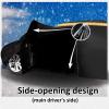 Waterproof Car Cover Compatible with Lexus LC 500 Cover All Weather Protection with Side Zipper and Reflective Strip,Custom Outdoor Full Car Covers UV Resistant Rainproof Snowproof Windproof view 3