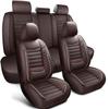 Astira Leather Seat Covers for Mitsubishi Outlander 2011-2024 2025 2026, 5 Seat Luxury Car Seat Cover Full Set, Breathable Waterproof Seat Protector Auto SeatCover,Car Interior Cover Seat(Brown) view 1