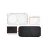Windscreen Sun Shade for Subaru Traviq 2001 2002 2003 2004, Inside Car Windscreen Sun Shade Foldable Blocks UV Rays Car Accessories,Black view 2