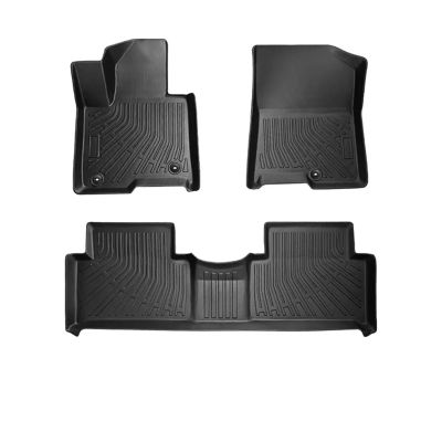 Floor Mats 2021-2024 2025 Compatible with Kia Sorento Hybrid Cargo Liner All Weather TPE Trunk Mat with Backrest Mat Gas & Hybrid PHEV(Hybrid 5 seat FM)