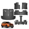 Floor Mats 2021-2024 2025 Compatible with Kia Sorento Hybrid Cargo Liner All Weather TPE Trunk Mat with Backrest Mat Gas & Hybrid PHEV(Hybrid 5 seat FM) view 2