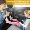 Sanwom Car Seat Back Protector for Kids - Backrest Protector Prevents Damage from Kicking, Universal Fit Seat Protector with Anti-Slip Design, Shields Against Scratches & Footprints view 2