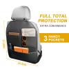 Sanwom Car Seat Back Protector for Kids - Backrest Protector Prevents Damage from Kicking, Universal Fit Seat Protector with Anti-Slip Design, Shields Against Scratches & Footprints view 4