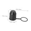 5pcs Universal Trailer Hitch Ball Covers Waterproof Black Protector view 2