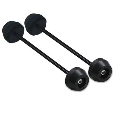 For G310RR G 310RR 2023-2024 Motorcycle CNC Front Rear Spindle Bobbins Axle Wheels Fork Sliders Crash Protector(Black)