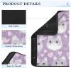 ElliTarr 2 Pack Seatbelt Covers Seat Belt Cover Pad for Adults Car Seat Strap Covers Pads Cushion Universal Shoulder Strap Pad Protector 6.5 Inch Cute British Shorthair Cats Purple view 4