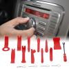 NDNCZDHC 16PCS Trim Removal Tool Kit No Scratch Car Trim Removal Tool Kit for Car Door Panel Instrument Desk Instrument Panel (Red) view 3