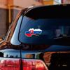 Slovak Slovakia Flag Map Sticker Decal Vinyl Slovakian - 2 Pack Reflective 4" - for Car Boat Laptop Cup view 2