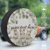 Joyousleap Easter Bunny Custom Spare Tire Cover, Personalized Wheel Tire Cover Fit for SUV Camper Truck Travel RV Trailer 14", Spring Sage Green Leaf view 3