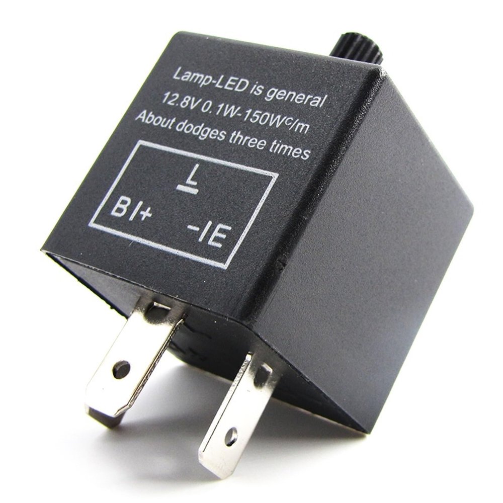 12V 3-Pin LED Adjustable Car Flasher Flash Relay for Turn Signal Light CF13