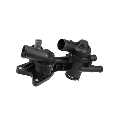 PARSKILO 03C121026AR Engine Coolant Thermostat Housing Assembly for Seat Ibiza 2006-2015 for VW Jetta 2011-2022 for VW Polo 2006-2014 03C121111M 03C121111AM Benefit