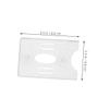 JECOMPRIS 2pcs Easy Install Windshield Cards Mount Plastic Toll Holder Suction Cups for License Holder view 2