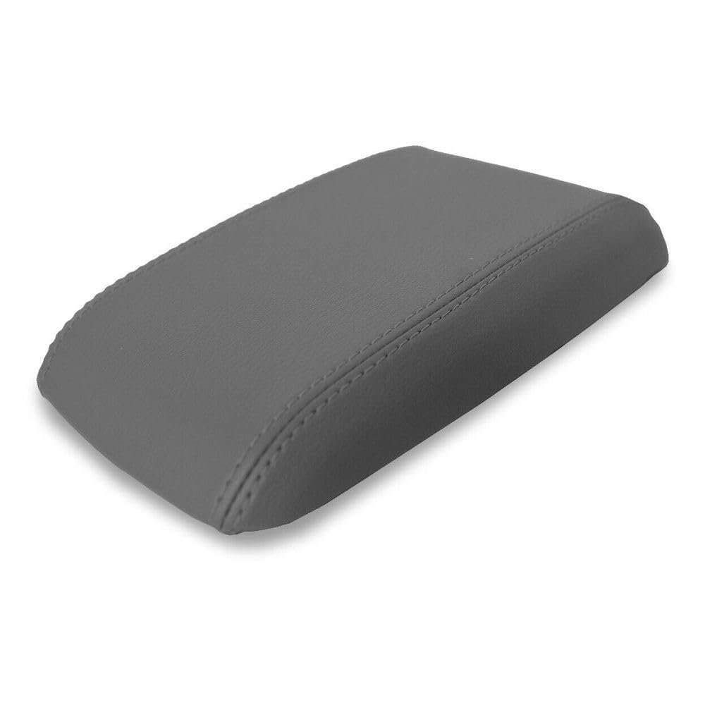 BYRXMO Console Lid Armrest Leather Cover Gray for Ford for Mustang 1987-1993 1pc Front Center for-MUS-8793