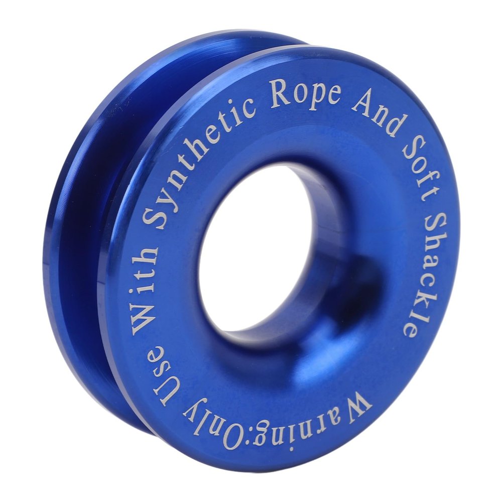 High Strength Winch Snatch Recovery Ring, Aluminum Alloy 17637 lbs Pulley for ATV UTV SUV Truck Recovery