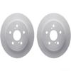 Replacement Brake Rotor Set Rear Compatible with 2018-2021 Lexus NX300 view 1