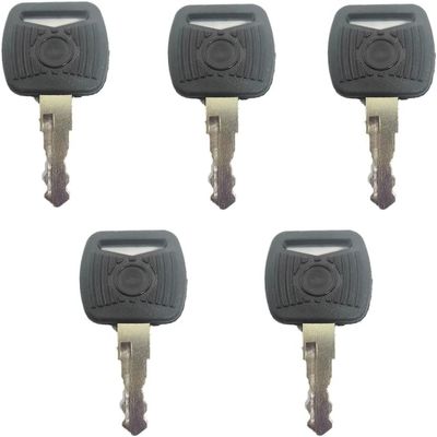Heavy Duty Equipment Keys, Universal Replacement Set, 5-Pack, Black