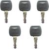 Heavy Duty Equipment Keys, Universal Replacement Set, 5-Pack, Black view 1