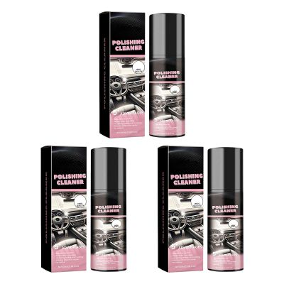 Car Interior Cleaner, 100ml Car Interior Cleaner, Car Interior Polish Detailer and Cleaner, Long Lasting Super Shine Dressing and Car Interior Detailer Spray for Cleaning and Brightening
