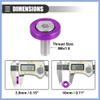 PARSLUCK Universal Finishing Countersunk Fender Bumper Washers, Gasket Screw Engine Bay Fastener Kit for Car Motorcycle Mechanical RC Parts, M6, Durable, Aluminum Alloy, Purple, 6pcs Stable view 4