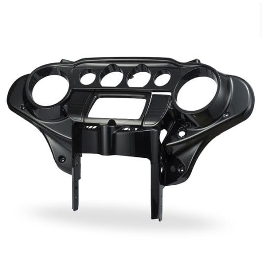 Advanblack Black Hills Gold Motorcycle Inner Fairing Batwing Inner Speedometer Cowl Fairings for 2014-2023 Harley Electric Street Glide/Street Glide/Ultra Classic