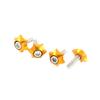 PARSLUCK 4 Pcs Cars License Plate Bolts Screws Decor Stars Shaped Stable view 1