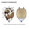 GLENLCWE Sunflower Cowhide Print Car Front Seat Covers Set of 2 Comfortable Auto Seat Protector with Non Slip Backing Universal Fit Most Cars, Trucks, SUVs view 3