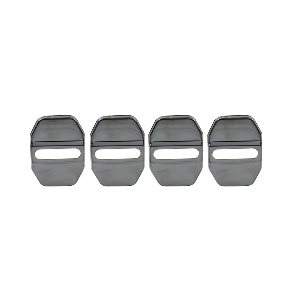 Liru 4 Pcs Door Entry Guard Car Door Lock Protective Door Latch Guard Stainless Steel Titanium Black for BMW 1 Series F40 2019+