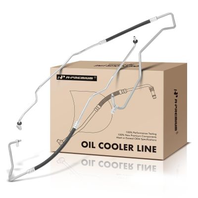 A-Premium Inlet & Outlet Transmission Oil Cooler Line Hose Assembly