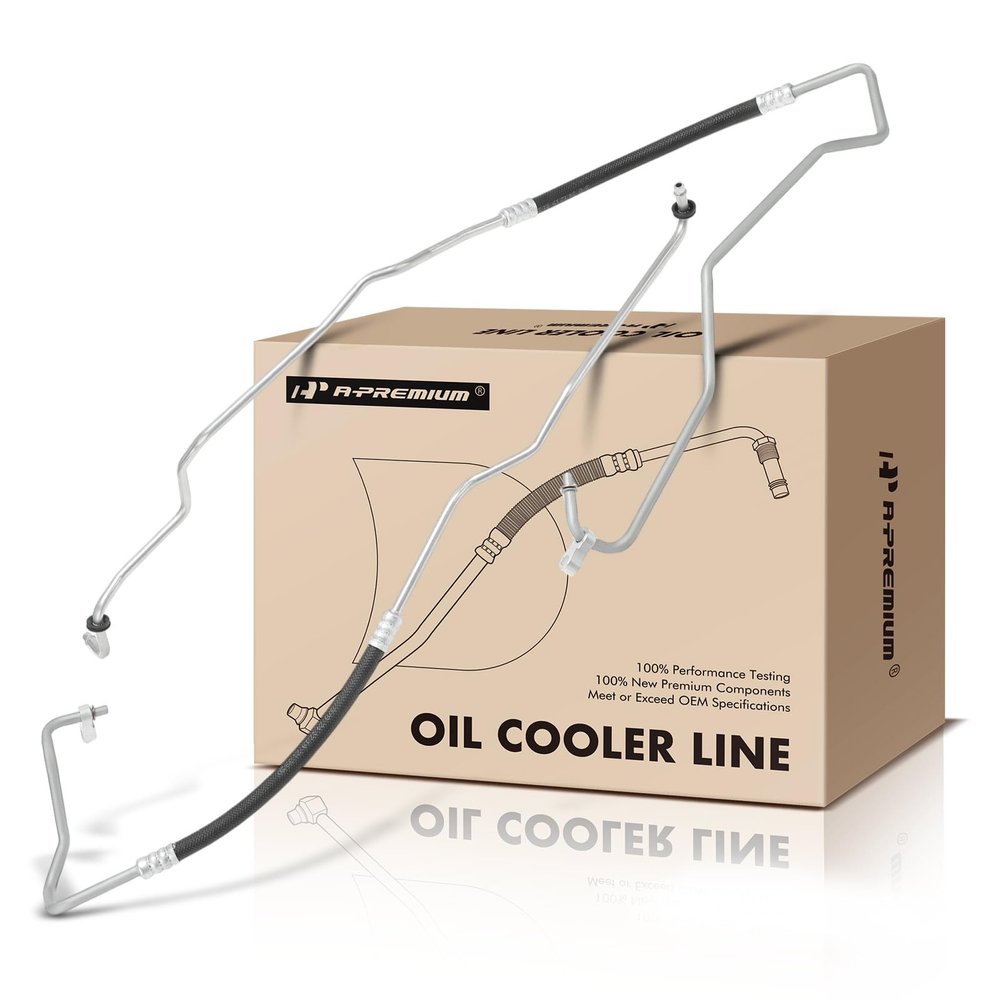 A-Premium Inlet & Outlet Transmission Oil Cooler Line Hose Assembly