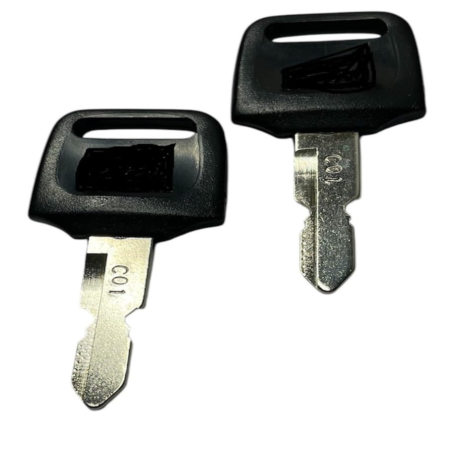 SafeCo Brands Keys for Honda Motorcycle ATV Pioneer with Key Code Series C00-C99 2-Keys (C17)