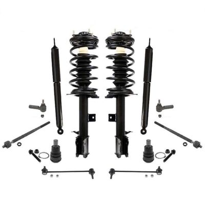 YUANKEECE Suspension Kit Assembly Front Rear Left Driver Right Passenger Inner Outer Lower Side Greasable Complete Struts Shocks Tie Rods for Ford for Escape 01-07,for Mazda for Tribute 01-06