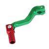 HEROFFIX Folding Motorcycle Gear Shifter Lever for Kayo T2 Aluminum Alloy Pedal Shift Lever Arm Green Lever Red Head view 1