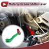HEROFFIX Folding Motorcycle Gear Shifter Lever for Kayo T2 Aluminum Alloy Pedal Shift Lever Arm Green Lever Red Head view 2