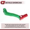 HEROFFIX Folding Motorcycle Gear Shifter Lever for Kayo T2 Aluminum Alloy Pedal Shift Lever Arm Green Lever Red Head view 4