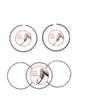 Tupo AN125 Piston Ring Compatible With Haojue AN125 Motorcycle Engine Cylinder Parts And Accessories 52x1x1x2 view 2
