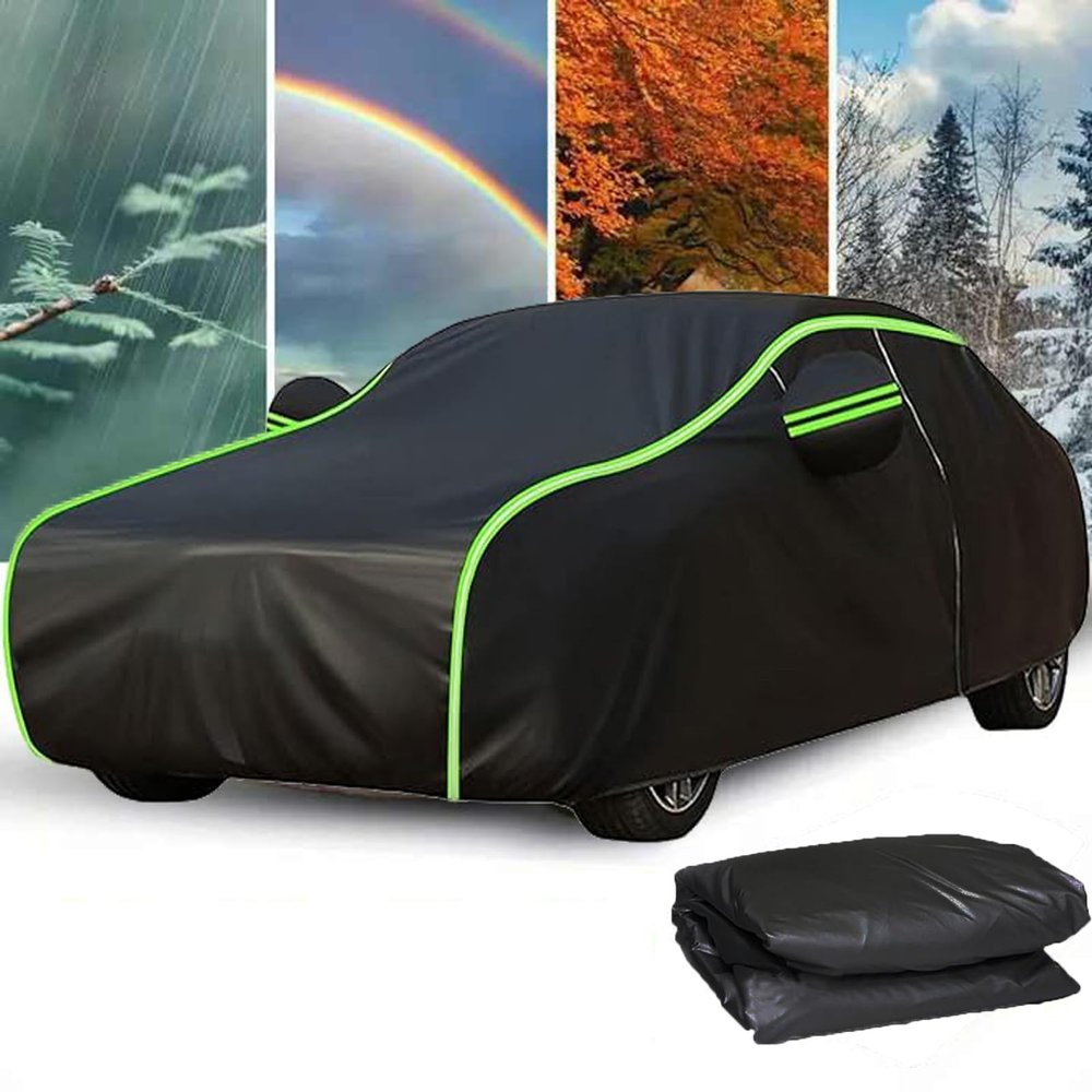 Waterproof All-Weather Car Cover Compatible with Lexus NX350 2022-2024 Windproof,UV-Resistant,Dustproof with Zipper Door & Reflective Strips,Custom Fit Cover