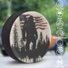 Spare Tire Cover Wheel Protector Flag Bigfoot American Soldier Waterproof Dust-Proof Wheel Covers Universal Wheel Tire Protectors for Cars,Travel Trailer RV,Truck, SUV, Camper 16" view 3