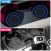 4 Pack Car Coasters for Cup Holder, 2.75 Inch Universal Auto Waterproof Coasters Silicon Insulation Cup Mats,No-Slip Anti Dust Insert Coaster for Woman Man, Suit for Vehicle Interior (Black/Blue) view 3